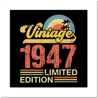 Retro vintage 1947 limited edition Posters and Art